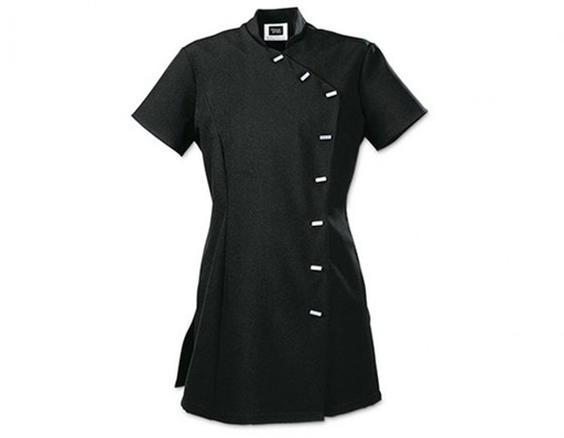 [UNI5089] Ladies Classic Tunic Asymmetrical - Black