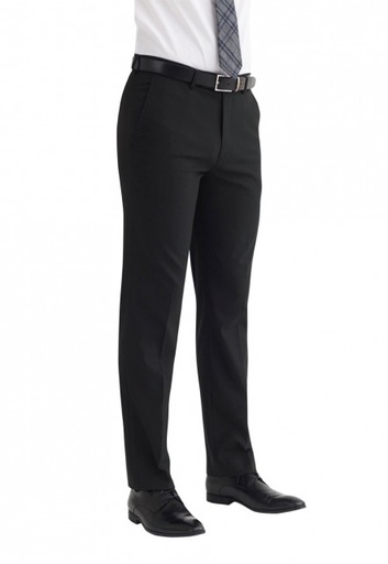 [UNI17792] Gents Monaco Tailored Fit Trouser - Black